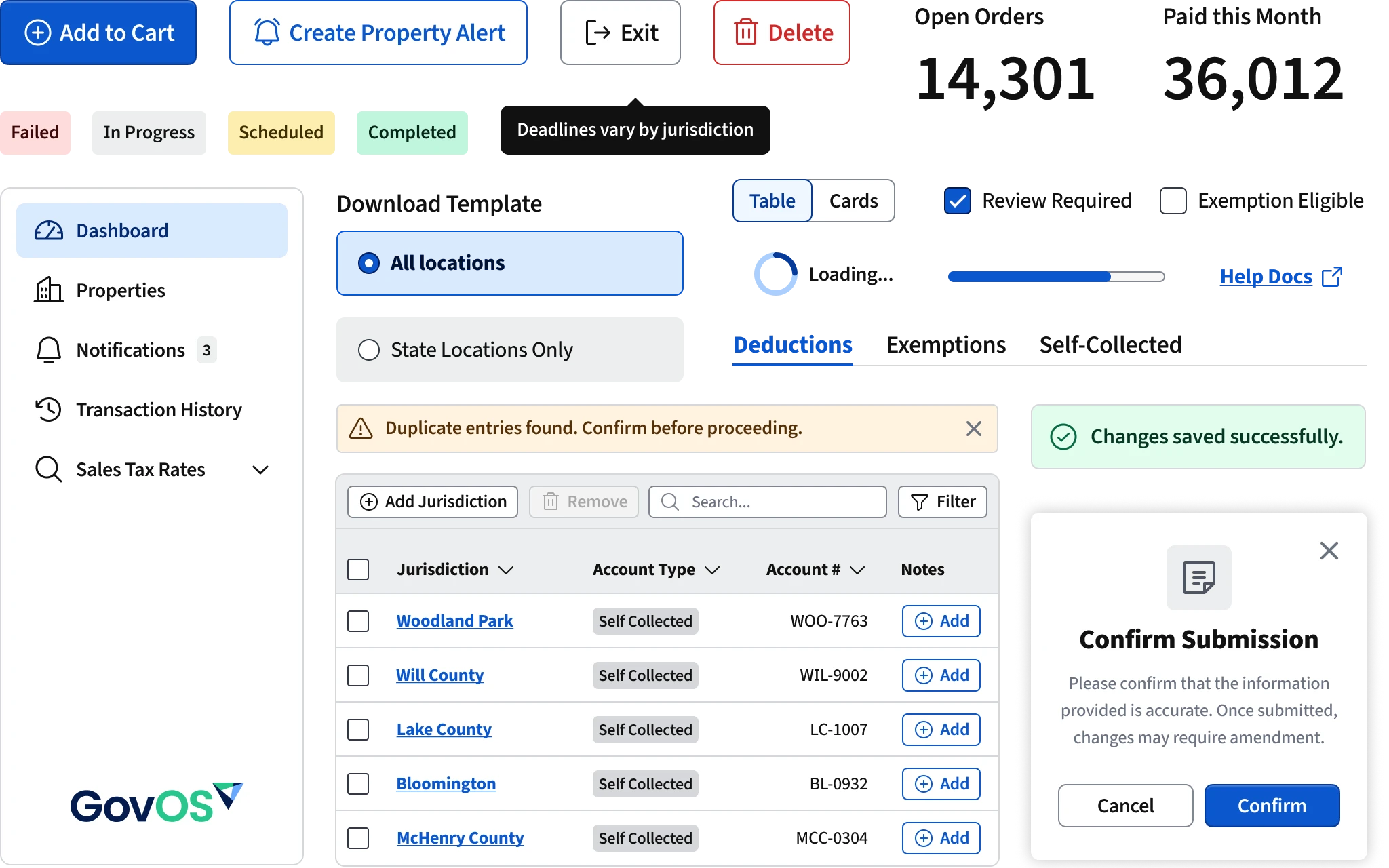 GovOS Design System UI Components